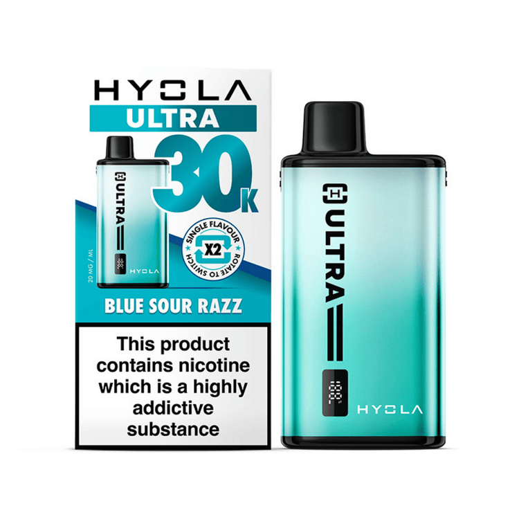 Ultra Razz Hyola Ultra 30K Prefilled Pod Kit Blue Sour Razz | 2 For £18