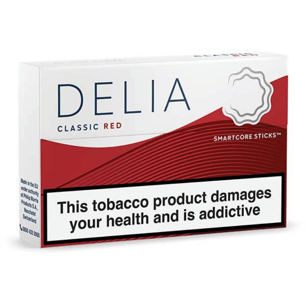 heated tobacco stics switzerland IQOS DELIA Heated Tobacco Sticks Classic Red |Only £5.99