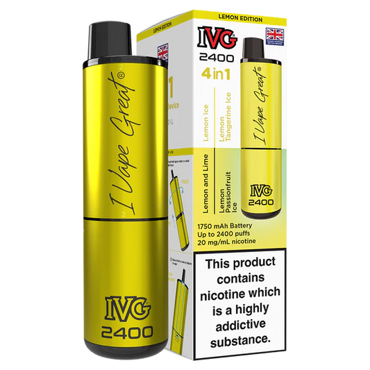 IVG 2400 Rechargeable Vape Lemon Edition