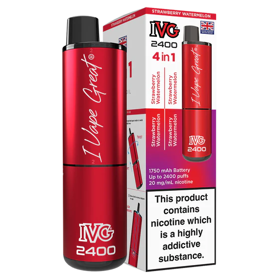 IVG 2400 Rechargeable Vape Strawberry Watermelon IVG 2400 Rechargeable Vape Strawberry Watermelon