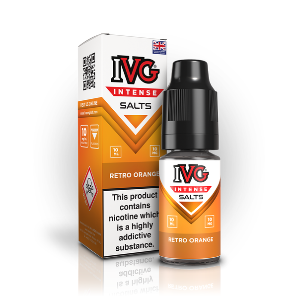 customized ivg salt e-cigarette Intense Nic E Liquid Retro Orange IVG 2400 4-in-1 Range |
