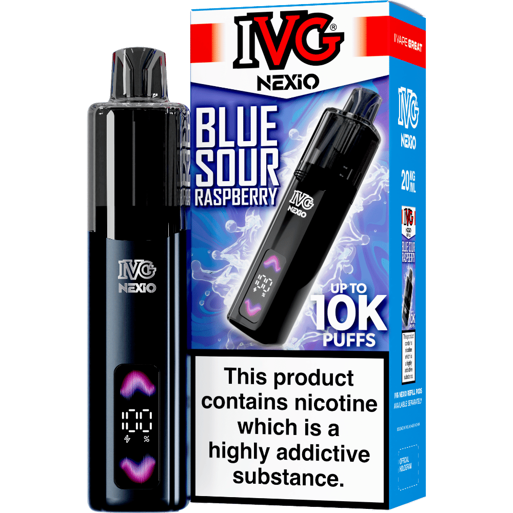 Blue Sour Raspberry IVG Nexio Prefilled Pod Kit