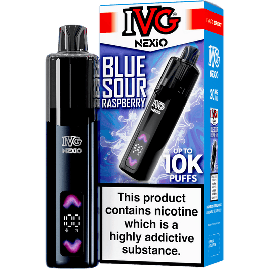 Blue Sour Raspberry IVG Nexio Prefilled Pod Kit