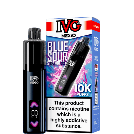 Blue Sour Strawberry IVG Nexio Prefilled Pod Kit