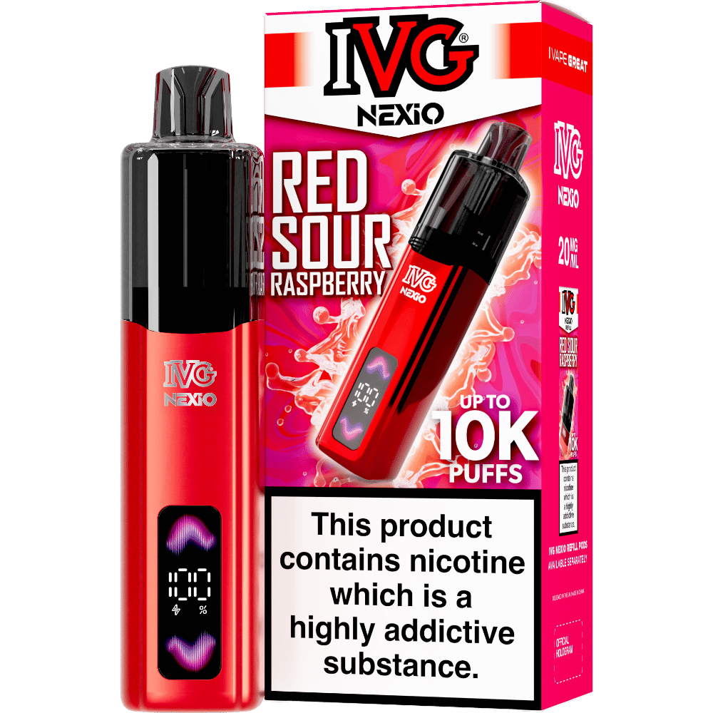 Red Sour Raspberry IVG Nexio Prefilled Pod Kit