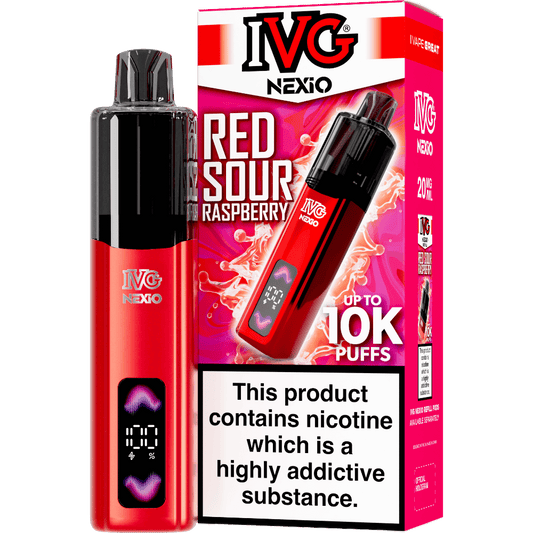 Red Sour Raspberry IVG Nexio Prefilled Pod Kit
