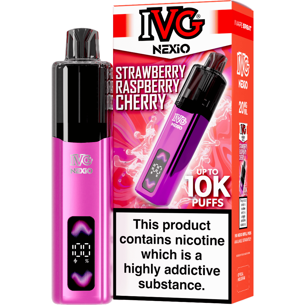 Strawberry Raspberry Cherry IVG Nexio Prefilled Pod Kit