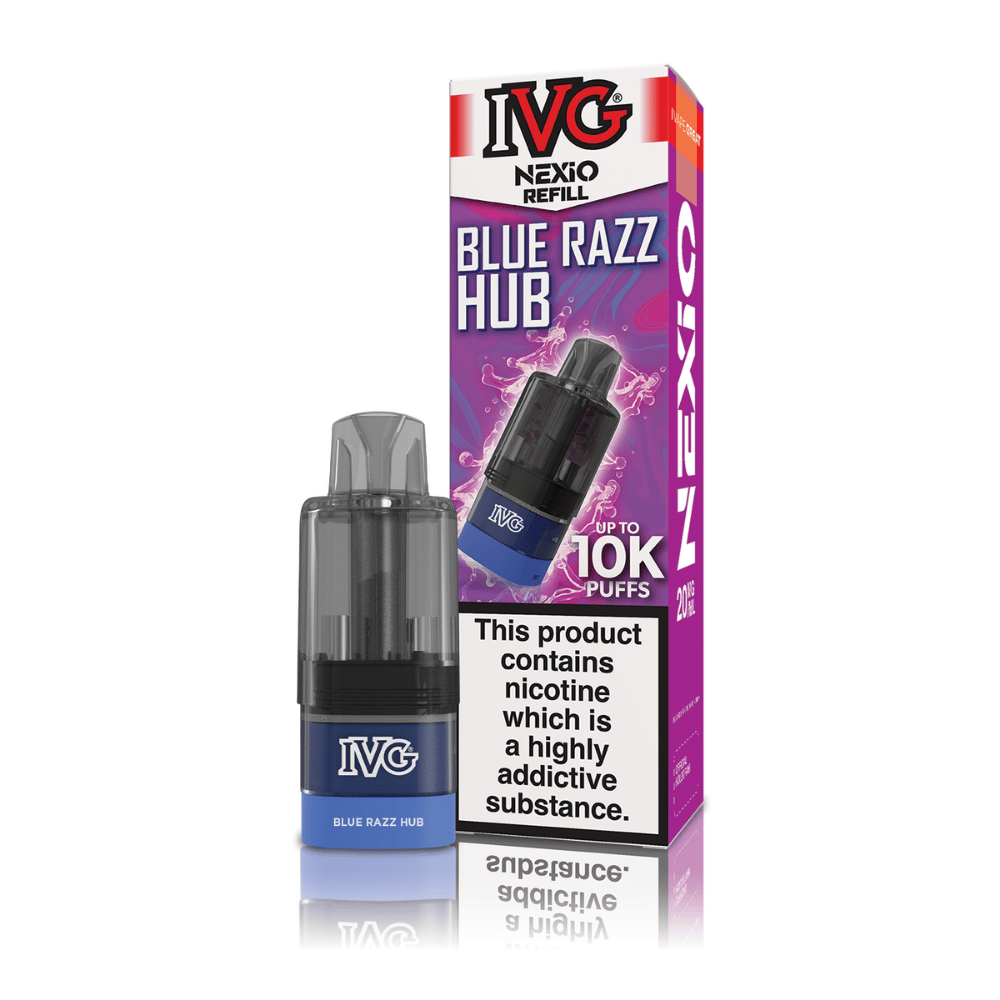 Blue Razz Hub IVG Nexio Prefilled Pod