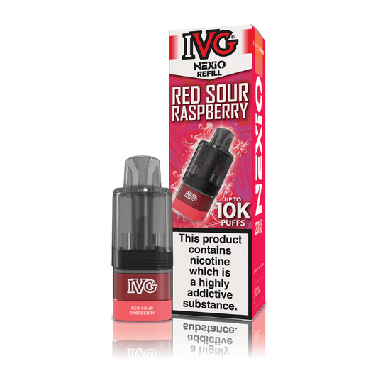 Red Sour Raspberry IVG Nexio Prefilled Pod