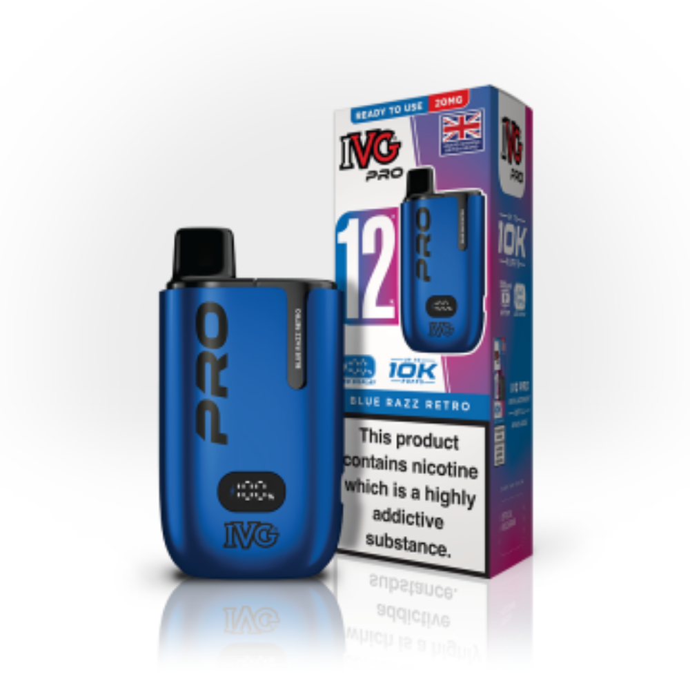 IVG Pro 12 Blue Razz retro Vape Kit