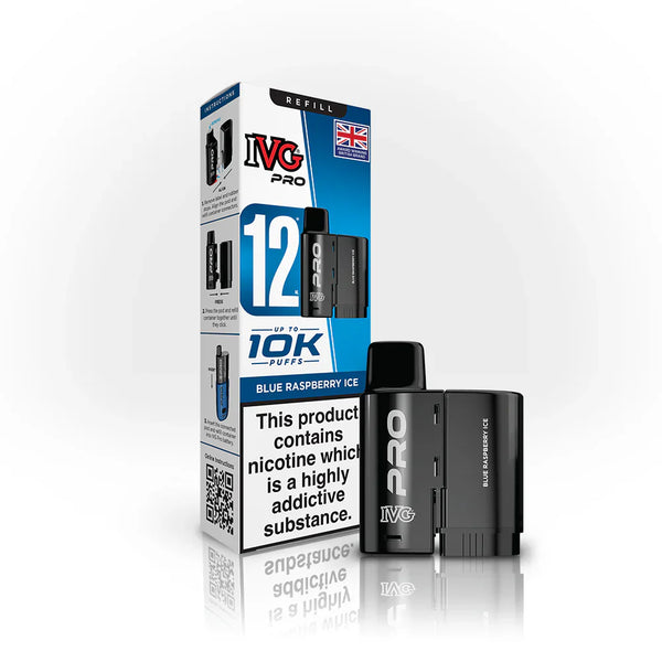 IVG Pro Zero Nicotine Blue Raspberry Ice Refill