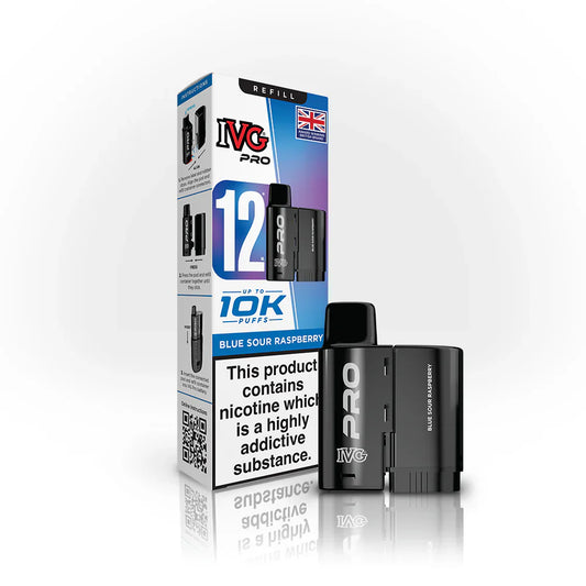 IVG Pro Zero Nicotine Refill Blue Sour Raspberry