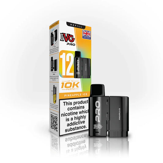 IVG Pro Zero Nicotine Pineapple Ice Refill