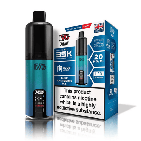IVG XL 35K Prefilled Pod Kit Blue Raspberry Ice