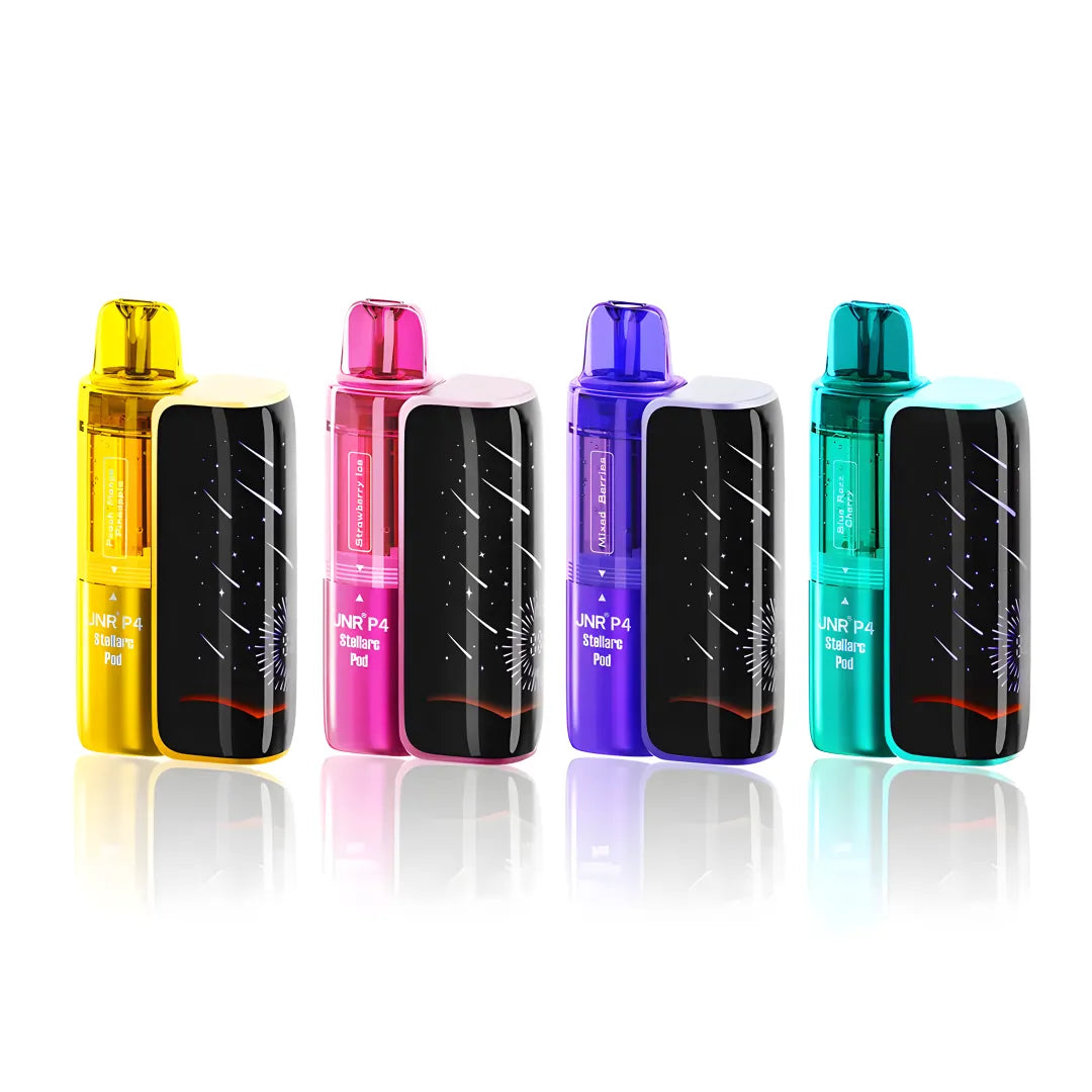 JNR P4 Stellarc 100K Refillable Pod Kit Black Dragon Ice / Passion Fruit Kiwi
