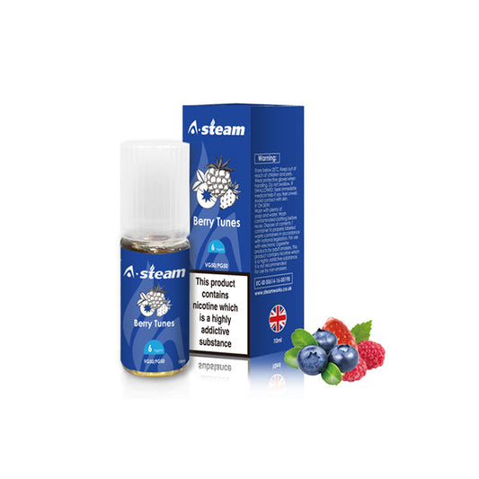 A Steam Berry Tunes E Liquid 10ml