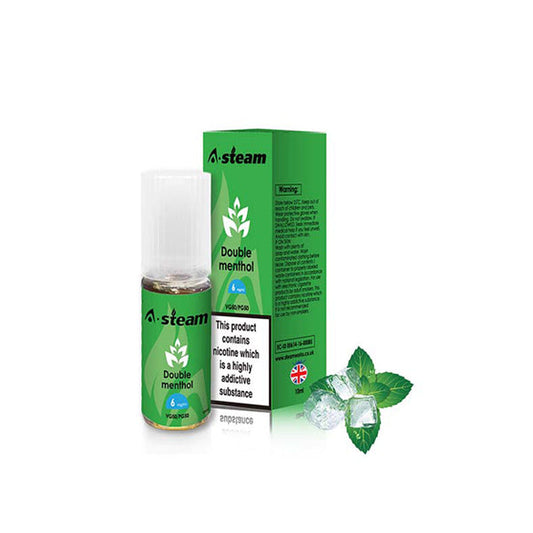 A Steam Double Menthol E Liquid 10ml
