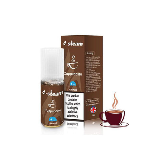 A Steam Cappuccino E Liquid 10ml