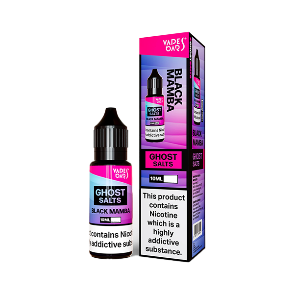 Vapes Bars Ghost Salts Black Mamba E Liquid 10ml