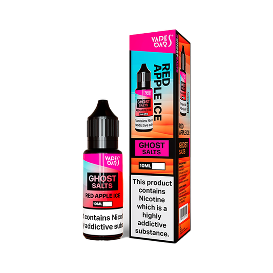 Vapes Bars Ghost Salts Red Apple Ice E Liquid 10ml