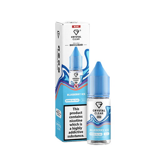 Crystal Clear Bar Salt Blueberry Ice E Liquid 10ml
