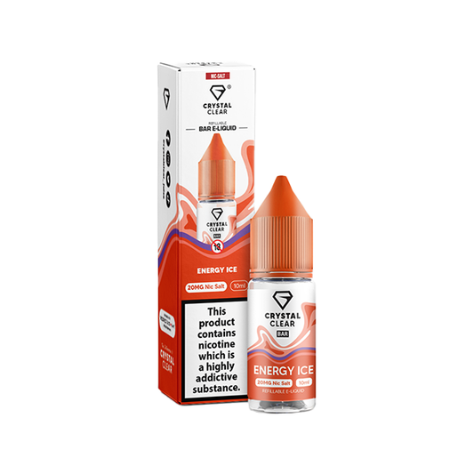 Crystal Clear Bar Salt Energy Ice E Liquid 10ml