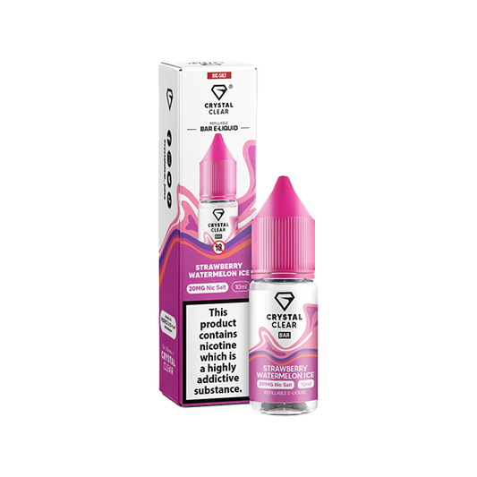 Crystal Clear Bar Salt Strawberry Watermelon Ice E Liquid 10ml
