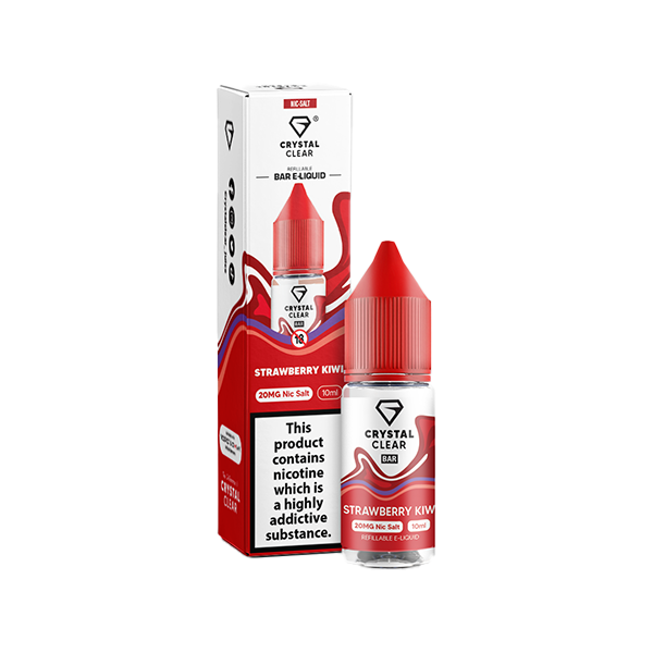 Crystal Clear Bar Salt Strawberry Kiwi E Liquid 10ml
