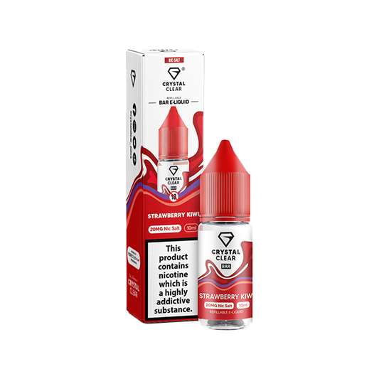Crystal Clear Bar Salt Strawberry Kiwi E Liquid 10ml