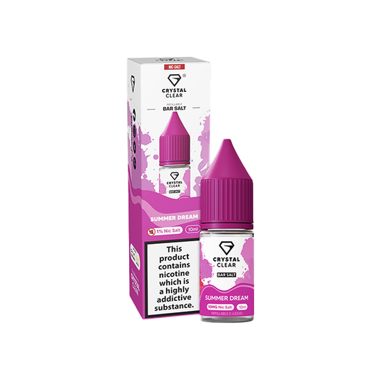 Crystal Clear Bar Salt Summer Dream E Liquid 10ml