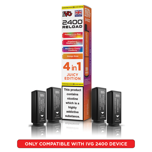 IVG 2400 Reload 4 in 1 Prefilled Pods Juicy Edition