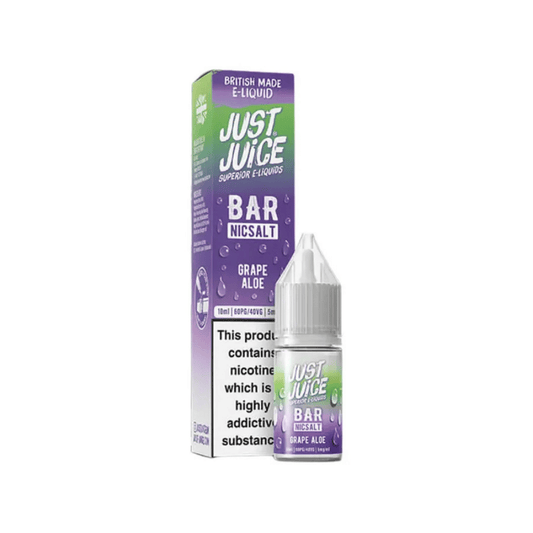 Just Juice Bar Salts Nic Salt E-Liquid Grape Aloe
