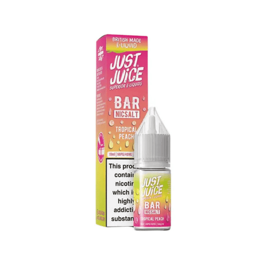 Just Juice Bar Salts Nic Salt E-Liquid Tropical Peach
