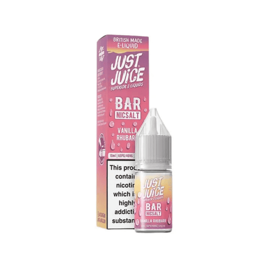 Just Juice Bar Salts Nic Salt E-Liquid Vanilla Rhubarb