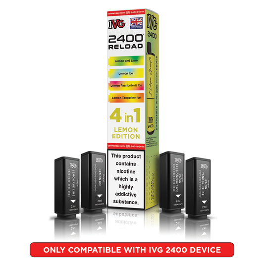 IVG 2400 Reload 4 in 1 Prefilled Pods Lemon Edition
