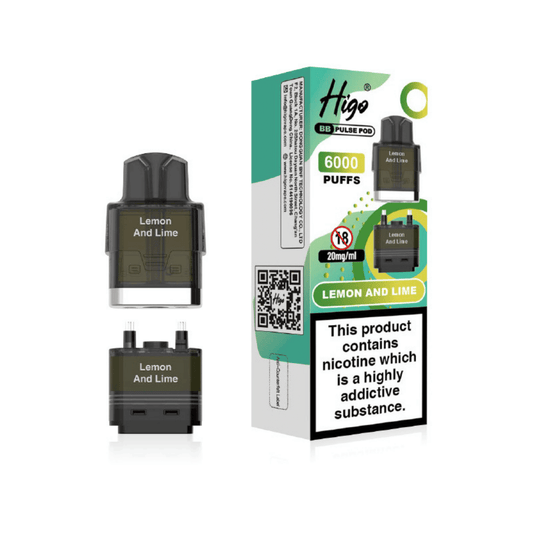 Higo BB Pulse 6000 Prefilled Pod Lemon And Lime