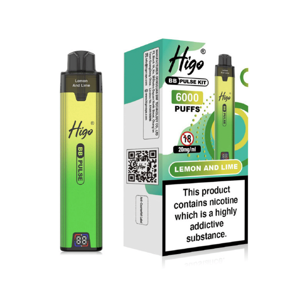 Higo BB Pulse 6000 Prefilled Pod Kit Lemon And Lime