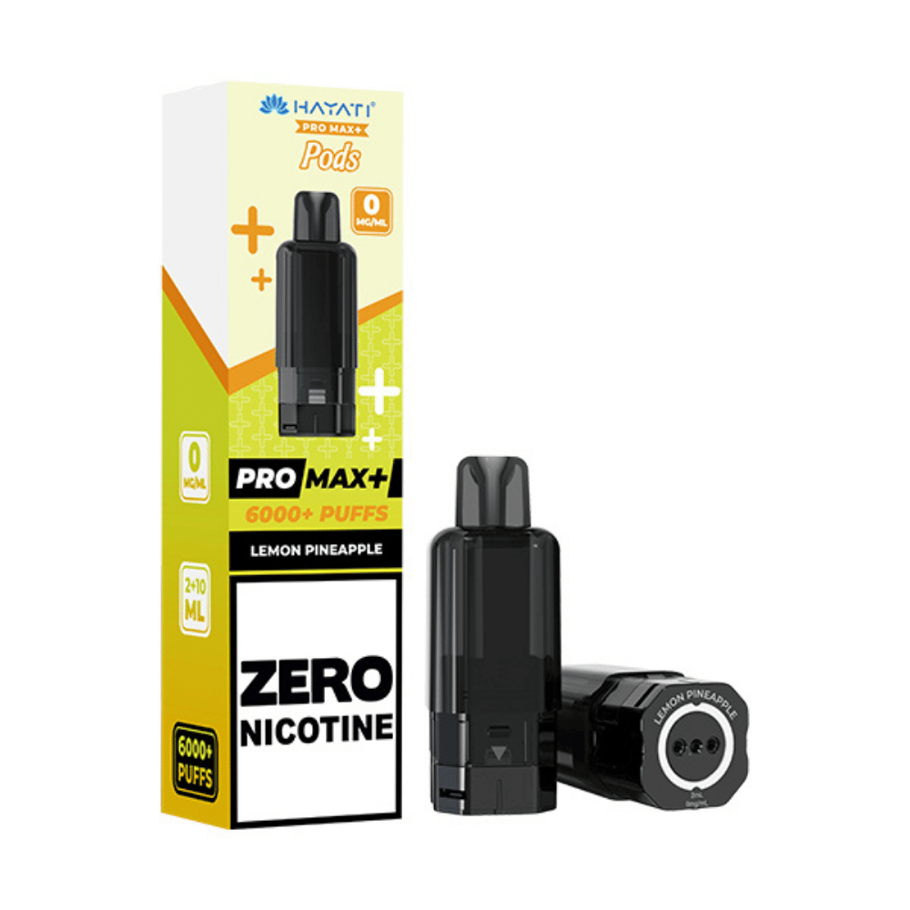 Lemon Pineapple Hayati Pro Max Plus 6000 Prefilled Pod Zero Nicotine