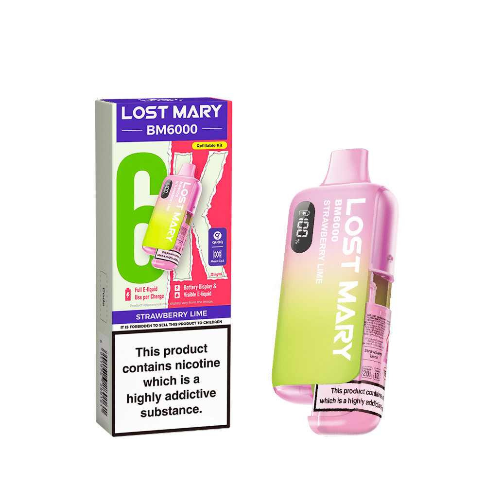 Lost Mary BM6000 Prefilled Pod Kit Strawberry Lime
