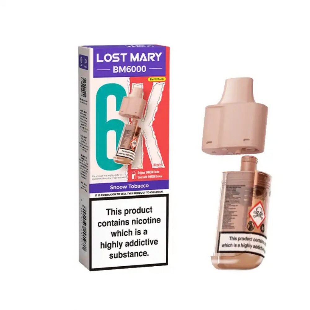 Lost Mary BM6000 Prefilled Pod Snoow Tobacco