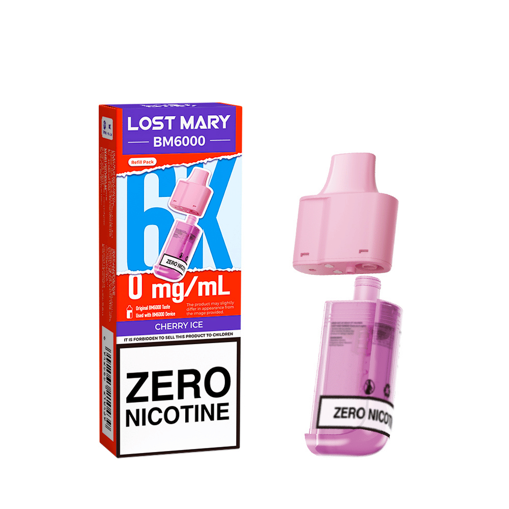 Lost Mary BM6000 Prefilled Pod Zero Nicotine Cherry Ice