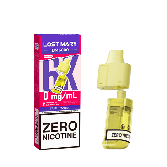 Lost Mary BM6000 Prefilled Pod Zero Nicotine Triple Mango