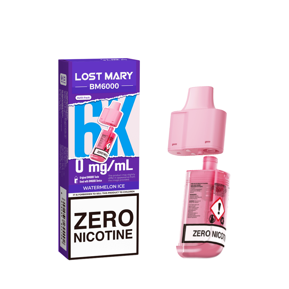 Lost Mary BM6000 Prefilled Pod Zero Nicotine Watermelon Ice