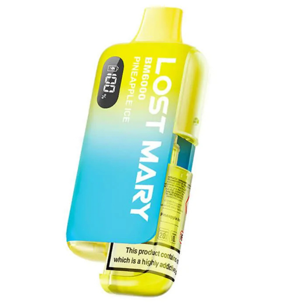lost mary vape 0 nicotine BM6000 Zero Prefilled Pod Kit Pineapple Ice Flavors:Lichi Rosy Blue Razz Ice BC5000 mint vape