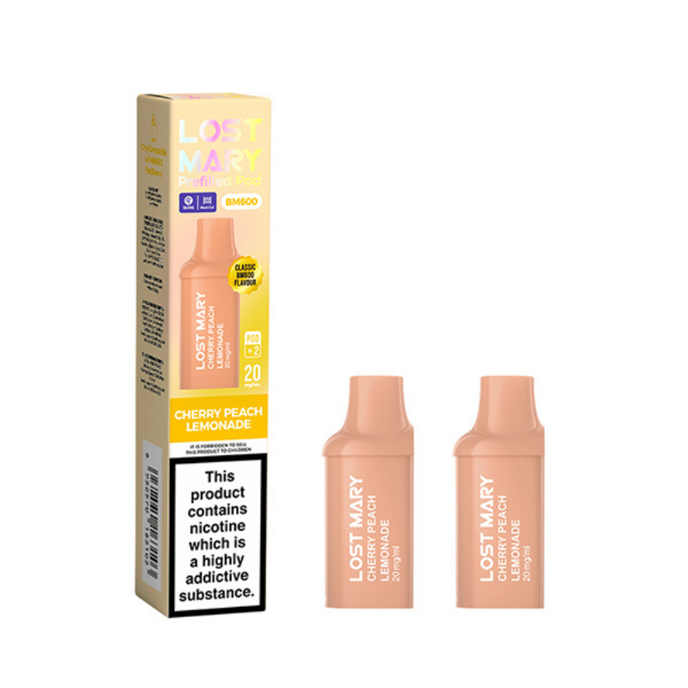 Lost Mary BM600 Prefilled Pods Cherry Peach Lemon