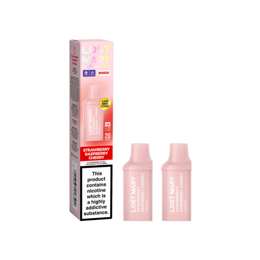 Lost Mary BM600 Prefilled Pods Strawberry Raspberry Cherry