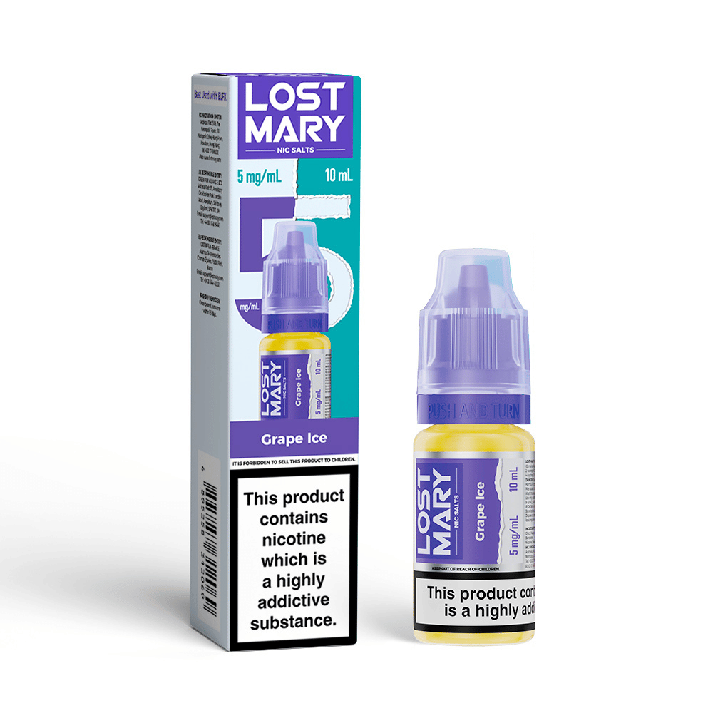 Lost Mary Nic Salt E-Liquid Grape Ice 10ml