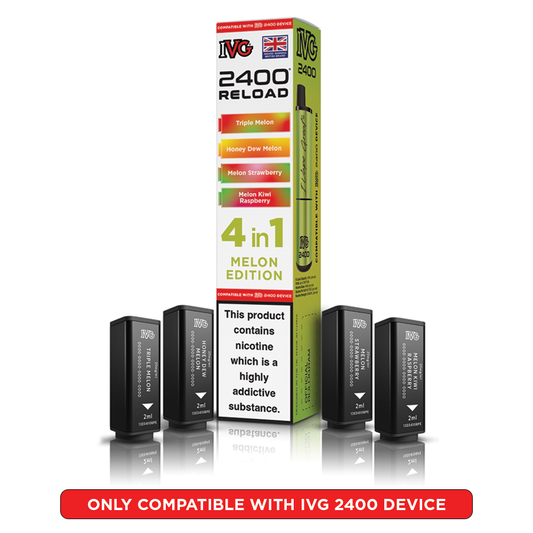 IVG 2400 Reload 4 in 1 Prefilled Pods Melon Edition
