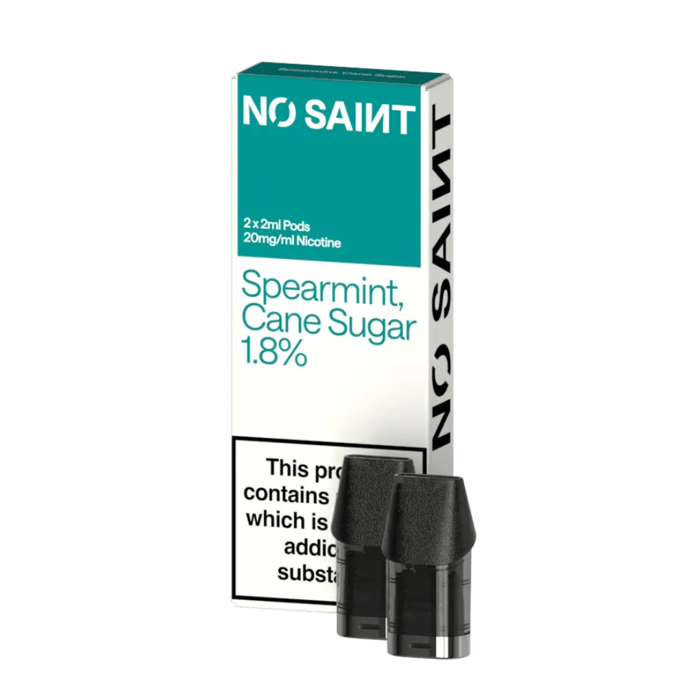 No Saint Prefilled Pods Spearmint Cane Sugar (2 Pack)
