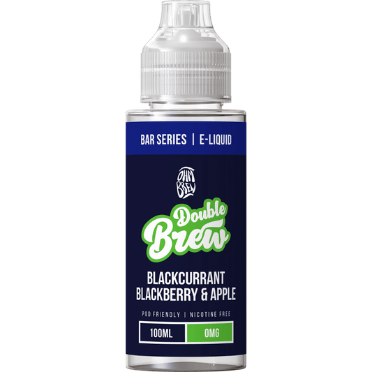 Ohm Brew Double Brew 100ml Shortfill E-Liquid Blackcurrant Blackberry & Apple